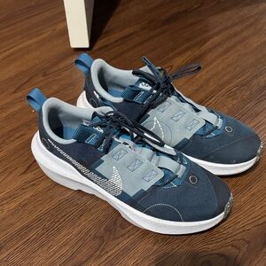 Nike Kids' Navy and Light Blue Sneakers
